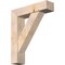 Ekena Millwork Traditional Block Smooth Bracket w/ Offset Brace, Douglas Fir, 7 1/2"W x 30"D x 36"H BKT0806X30X36TRA05SDF - alternate 1